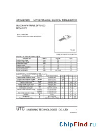 Datasheet UTCMJE13003 manufacturer UTC