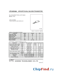 Datasheet UTCMJE13005 manufacturer UTC