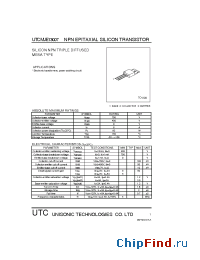 Datasheet UTCMJE13007 manufacturer UTC