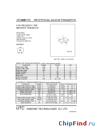 Datasheet UTCMMBT1015 manufacturer UTC