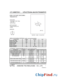 Datasheet UTCMMBT5551 manufacturer UTC