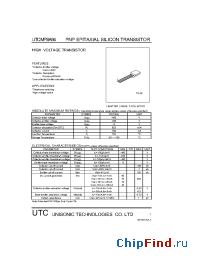 Datasheet UTCMPSA94 manufacturer UTC