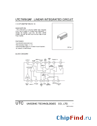 Datasheet UTCTA7613AP manufacturer UTC