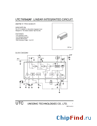 Datasheet UTCTA7640AP manufacturer UTC