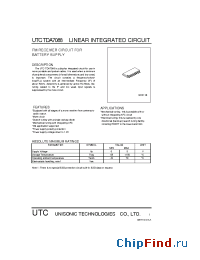 Datasheet UTCTDA7088 manufacturer UTC