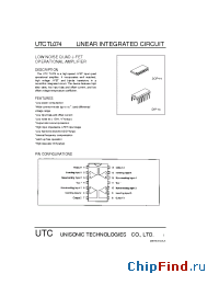 Datasheet UTCTL074 manufacturer UTC