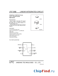Datasheet UTCTL082 manufacturer UTC