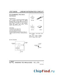 Datasheet UTCTL431A manufacturer UTC