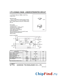 Datasheet UTCUC3842A/43A manufacturer UTC