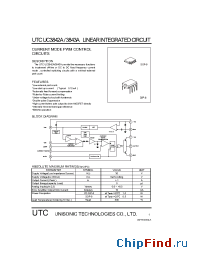 Datasheet UTCUC3843A manufacturer UTC