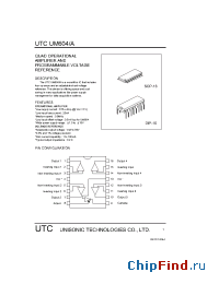 Datasheet UTCUM604A manufacturer UTC