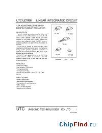 Datasheet UTCUZ1086 manufacturer UTC