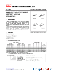 Datasheet UZ1085-XX-TN3-A-R manufacturer UTC