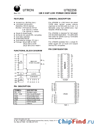 Datasheet UT62256LS-70L manufacturer Utron