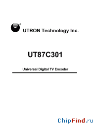 Datasheet UT87C301QC manufacturer Utron