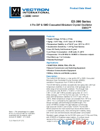 Datasheet EX-385-DHF-ST3-A manufacturer Vectron
