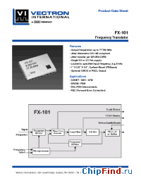 Datasheet FX-101-CAC-A1P2 manufacturer Vectron