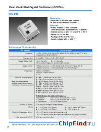 Datasheet OC-290-CAB-508AA manufacturer Vectron
