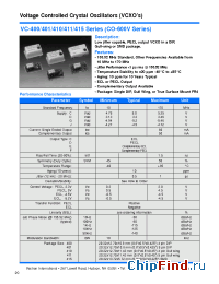 Datasheet VC-400-CFD-405H155.52 manufacturer Vectron
