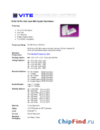 Datasheet VCA2-A4C manufacturer Vectron