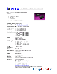 Datasheet VCE1 manufacturer Vectron