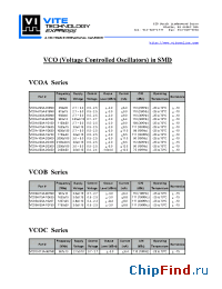 Datasheet VCOA-013A-967M0 manufacturer Vectron