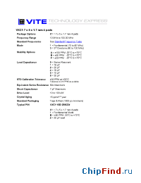 Datasheet VXC1-1A0 manufacturer Vectron