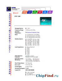 Datasheet VXD1-1B1 manufacturer Vectron