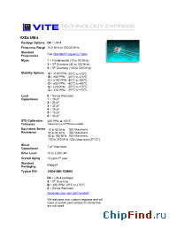 Datasheet VXD4-1B3 manufacturer Vectron
