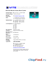 Datasheet VXE3-1B2 manufacturer Vectron
