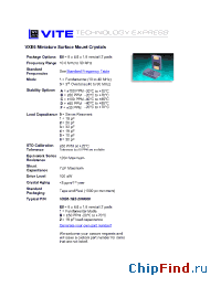 Datasheet VXE6-1A1 manufacturer Vectron