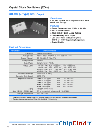 Datasheet XO-500-CFC-205N manufacturer Vectron