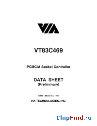 Datasheet VT83C469 manufacturer VIA
