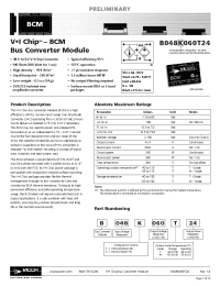 Datasheet B048K060T24 manufacturer Vicor