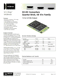 Datasheet D048C010T010M2N manufacturer Vicor