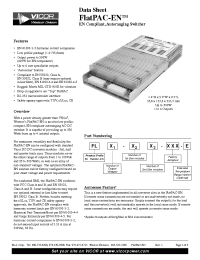 Datasheet FL3.3-50150 manufacturer Vicor
