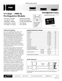 Datasheet V048K020T080 manufacturer Vicor