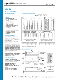 Datasheet VI-200IY manufacturer Vicor