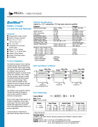 Datasheet VI-B63-IU-BM manufacturer Vicor