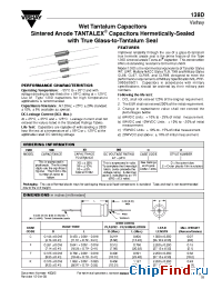 Datasheet 138D156X0015C2 manufacturer Vishay