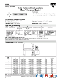 Datasheet 194D225X9004A7T manufacturer Vishay