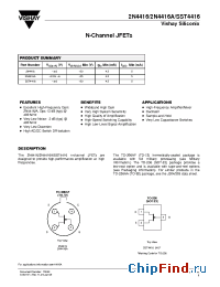 Datasheet 2N4416A manufacturer Vishay