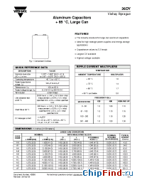 Datasheet 36DY103F150DC2A manufacturer Vishay