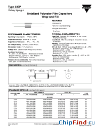 Datasheet 430P103X5600 manufacturer Vishay