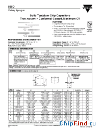 Datasheet 595D107X9004A2T manufacturer Vishay