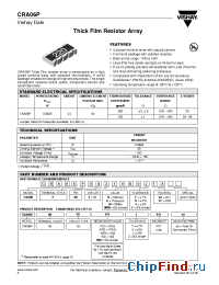 Datasheet CRA06P08310K0JTA manufacturer Vishay