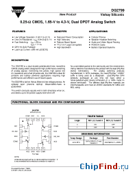 Datasheet DG2799DN-T1-E4 manufacturer Vishay