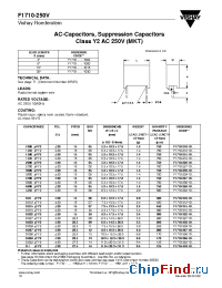 Datasheet F1710-250V manufacturer Vishay