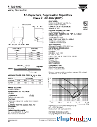 Datasheet F1722-410/2030/ manufacturer Vishay