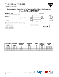 Datasheet F1740-427-3800 manufacturer Vishay